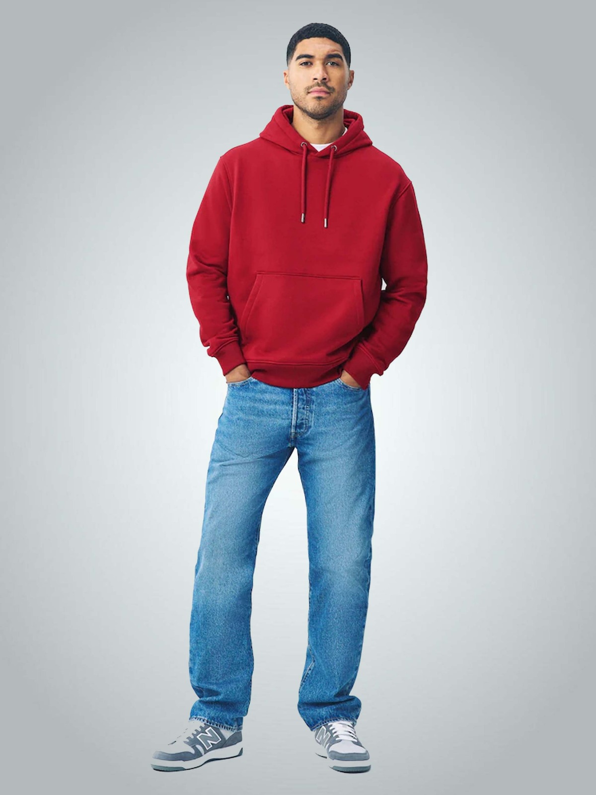 320 Gr Compact Penye 3 İplik Kapüşonlu Sweatshirt