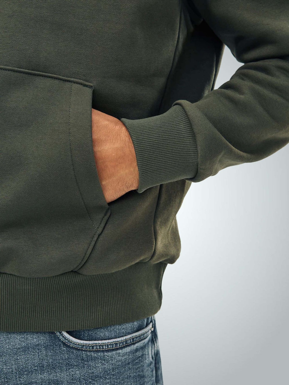 320 Gr Compact Penye 3 İplik Kapüşonlu Sweatshirt