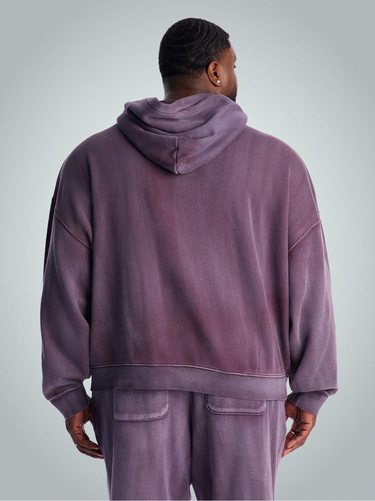 Asit Yıkamalı Premium Kapüşonlu Sweatshirt