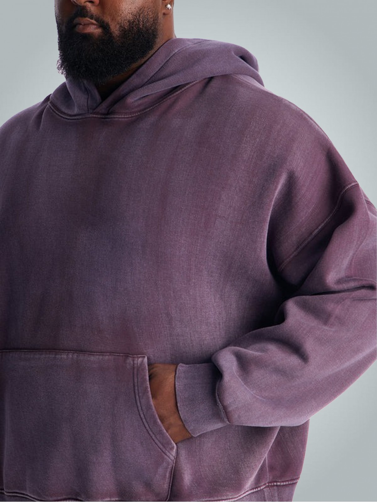 Asit Yıkamalı Premium Kapüşonlu Sweatshirt
