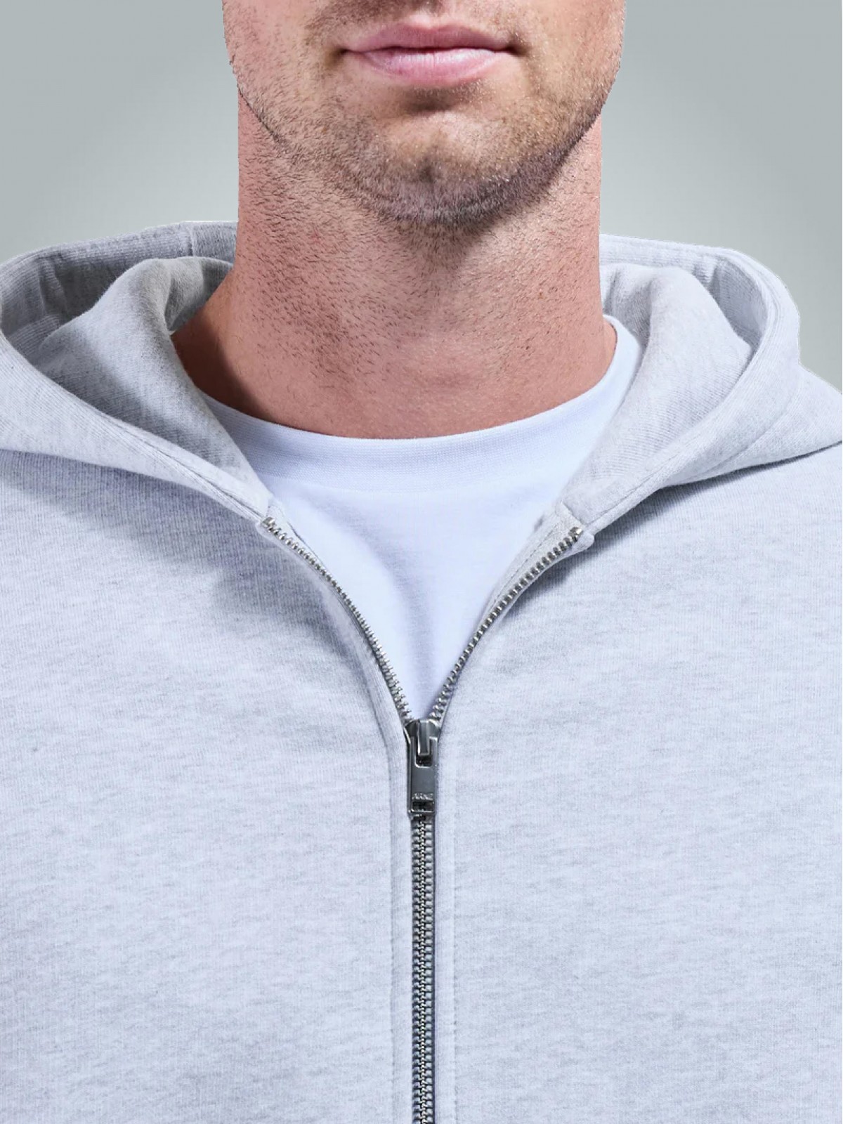 Kapüşonlu Kalın Fermuarlı Sweatshirt