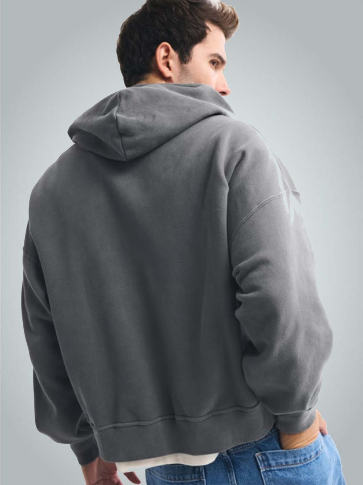 Heavyweight 3 İplik Fermuarlı Hoodie