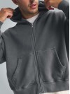 Heavyweight 3 İplik Fermuarlı Hoodie