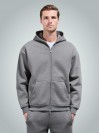 Kapüşonlu Kalın Fermuarlı Sweatshirt