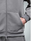 Kapüşonlu Kalın Fermuarlı Sweatshirt