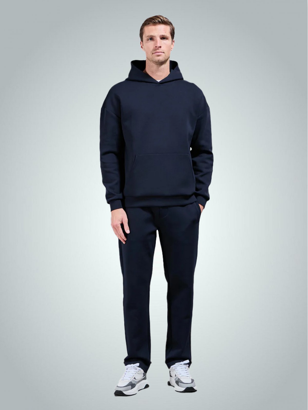 Kapüşonlu kalın sweatshirt