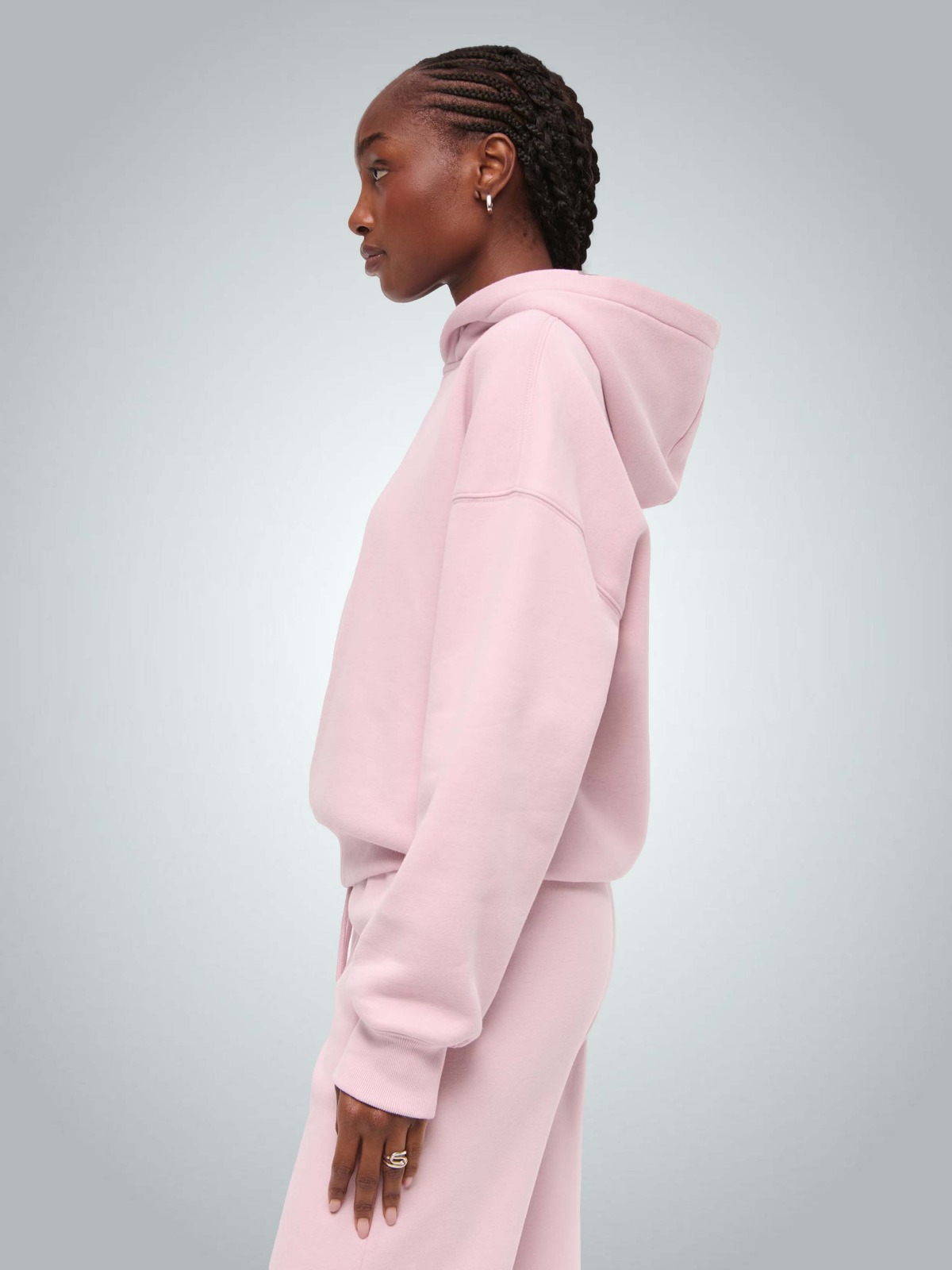 320 Gr Compact Penye 3 İplik Kapüşonlu Sweatshirt