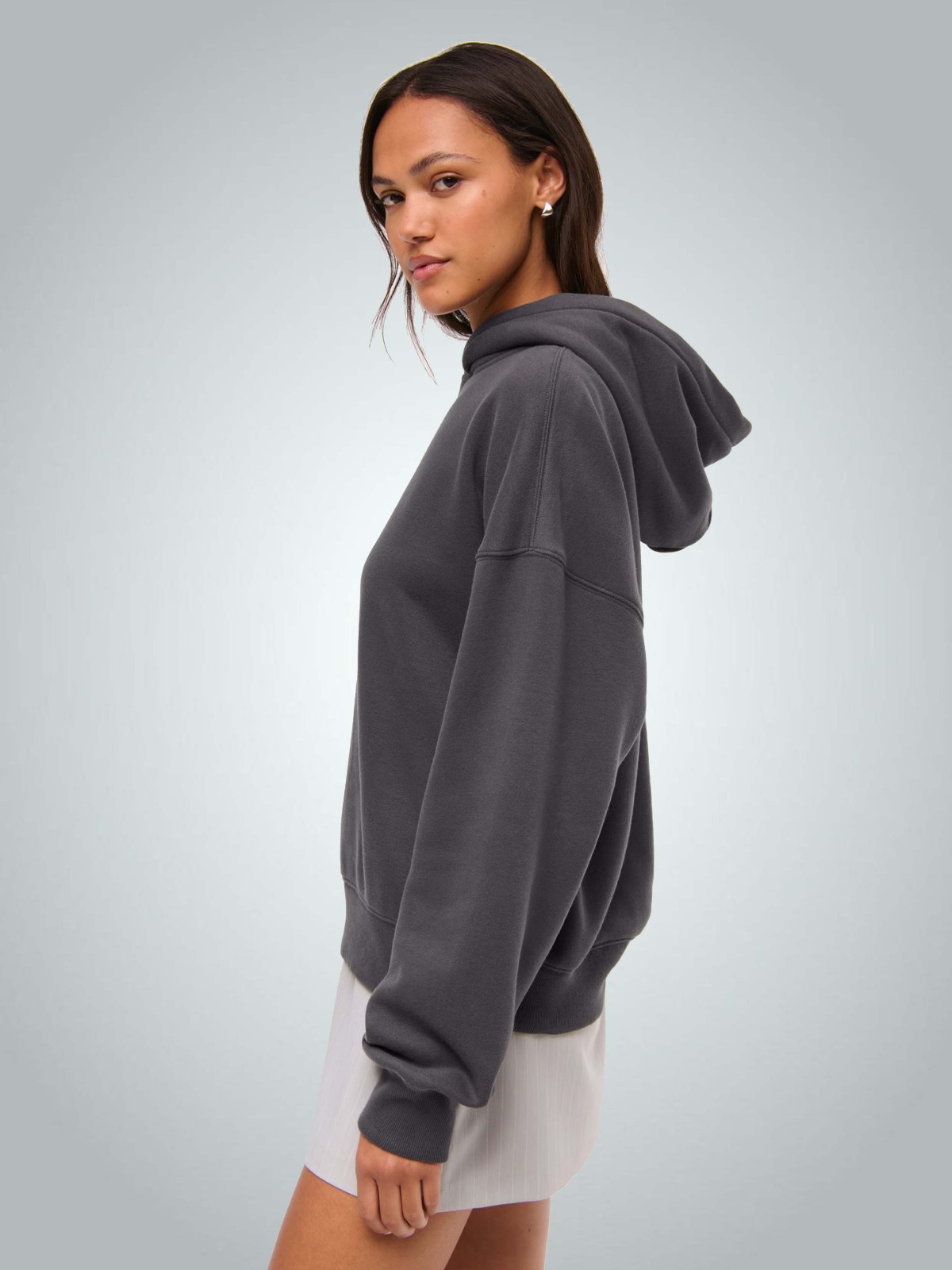320 Gr Compact Penye 3 İplik Kapüşonlu Sweatshirt