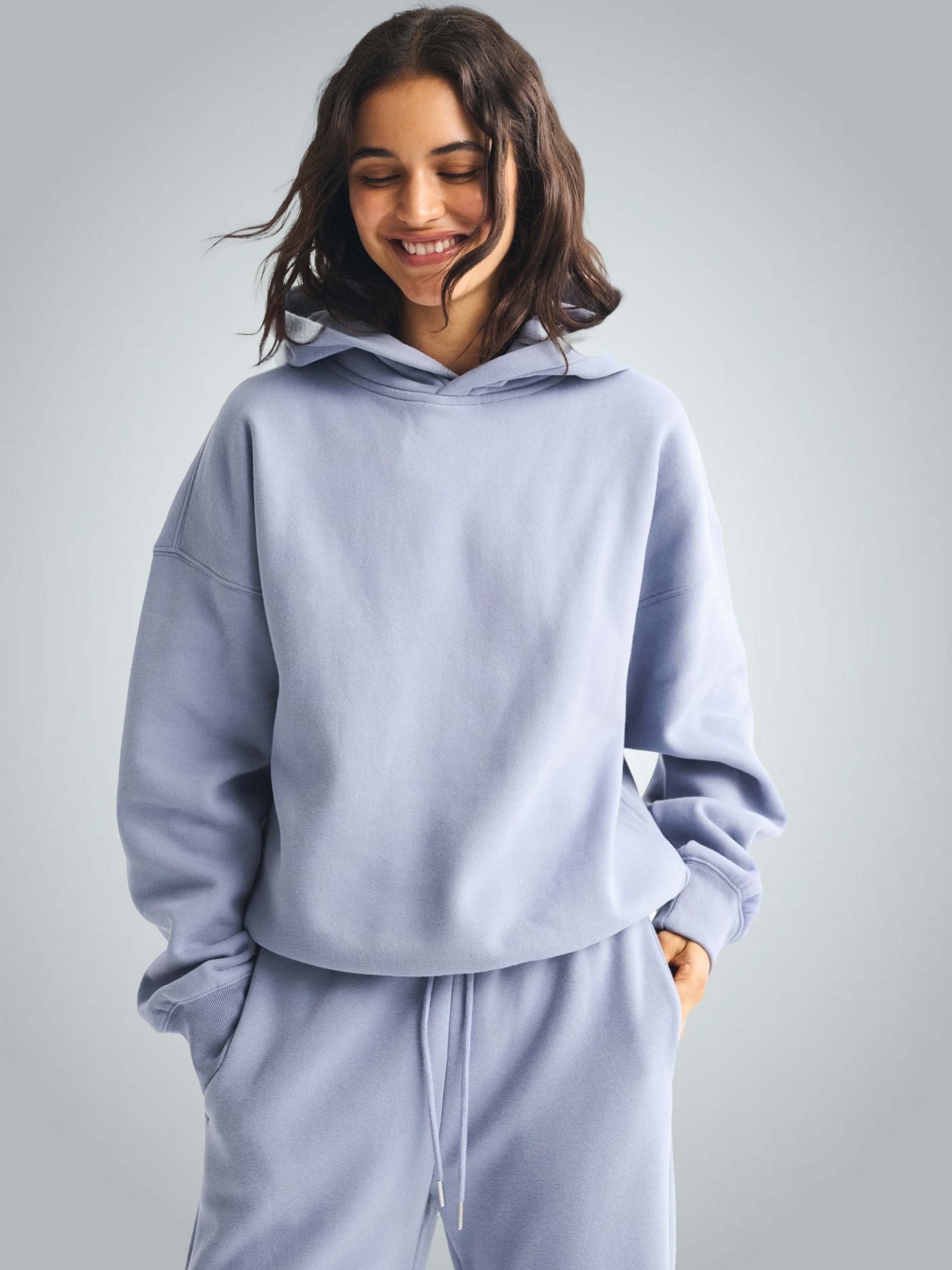 320 Gr Compact Penye 3 İplik Kapüşonlu Sweatshirt