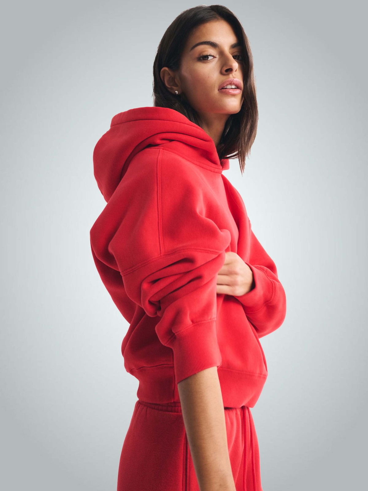 320 Gr Compact Penye 3 İplik Kapüşonlu Sweatshirt