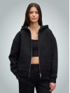 Kapüşonlu Kalın Fermuarlı Sweatshirt