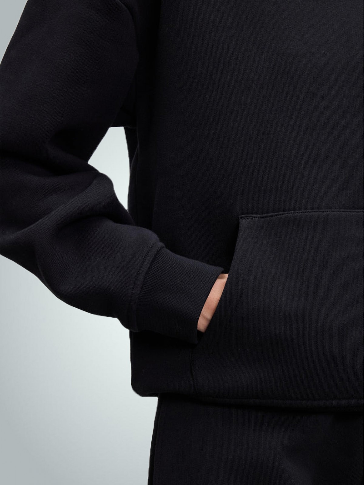 Kapüşonlu Kalın Sweatshirt