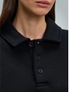 2 İplik Compact Penye Şardonlu Lacoste 280 gr Polo Yaka Sweatshirt