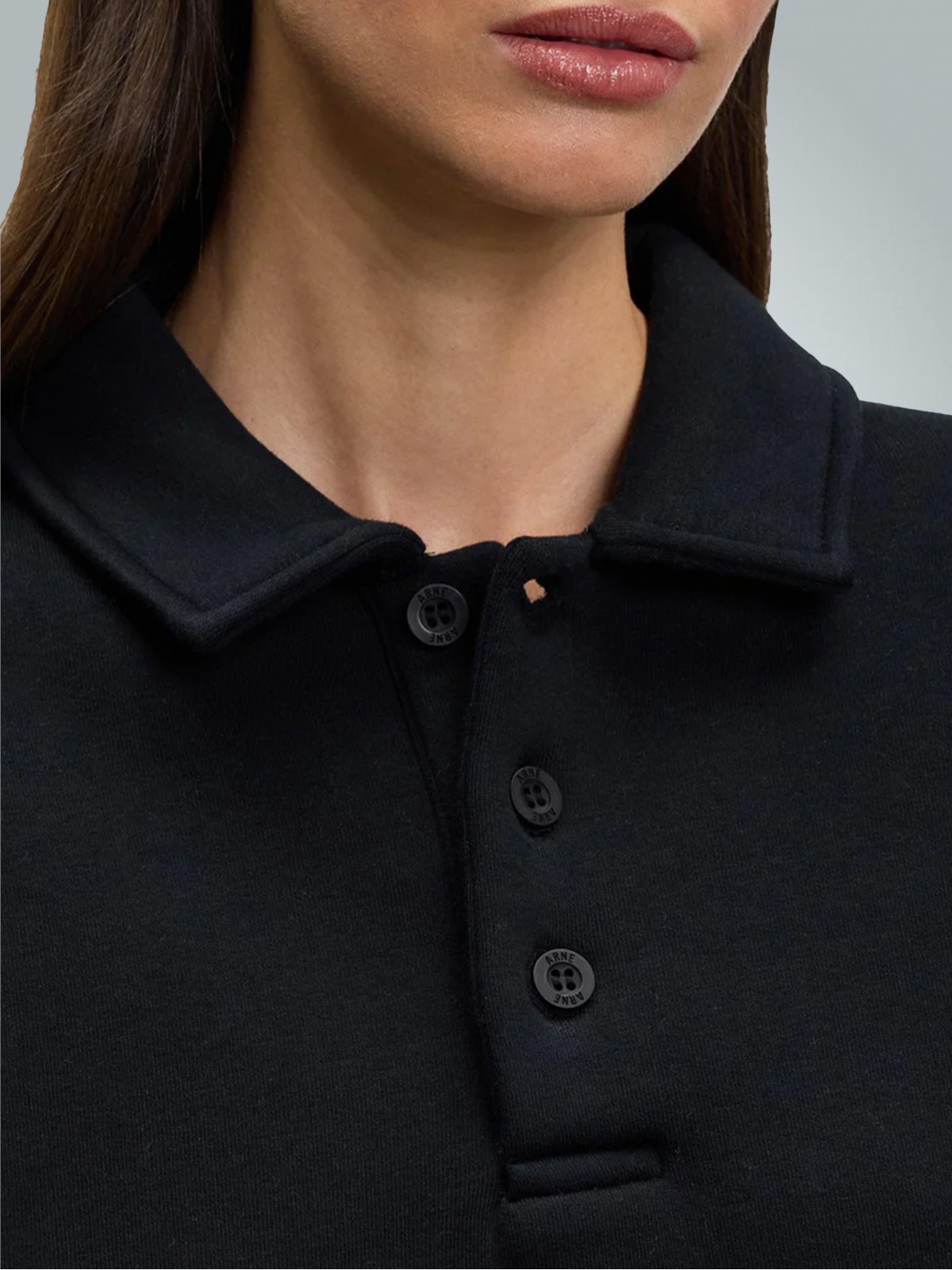 2 İplik Compact Penye Şardonlu Lacoste 280 gr Polo Yaka Sweatshirt