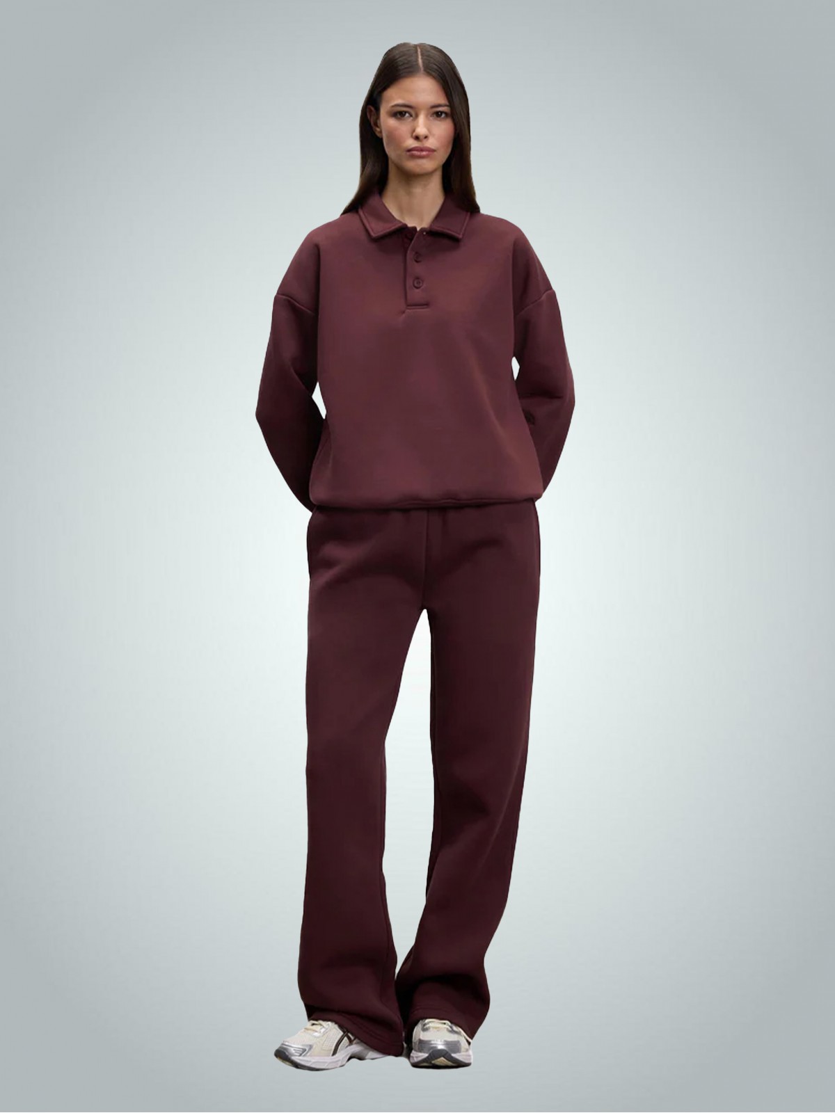 2 İplik Compact Penye Şardonlu Lacoste 280 gr Polo Yaka Sweatshirt