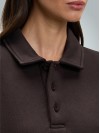 2 İplik Compact Penye Şardonlu Lacoste 280 gr Polo Yaka Sweatshirt