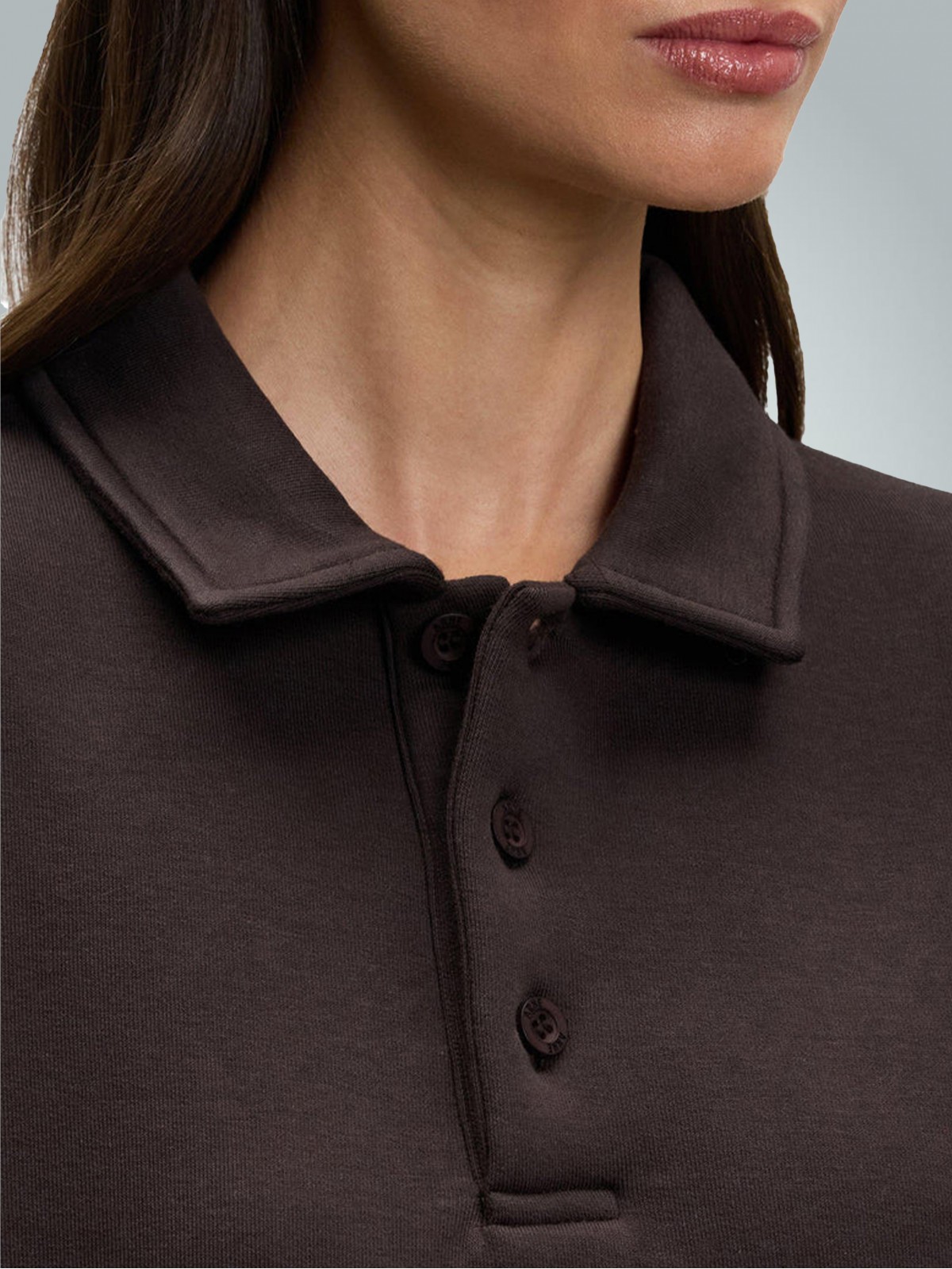 2 İplik Compact Penye Şardonlu Lacoste 280 gr Polo Yaka Sweatshirt