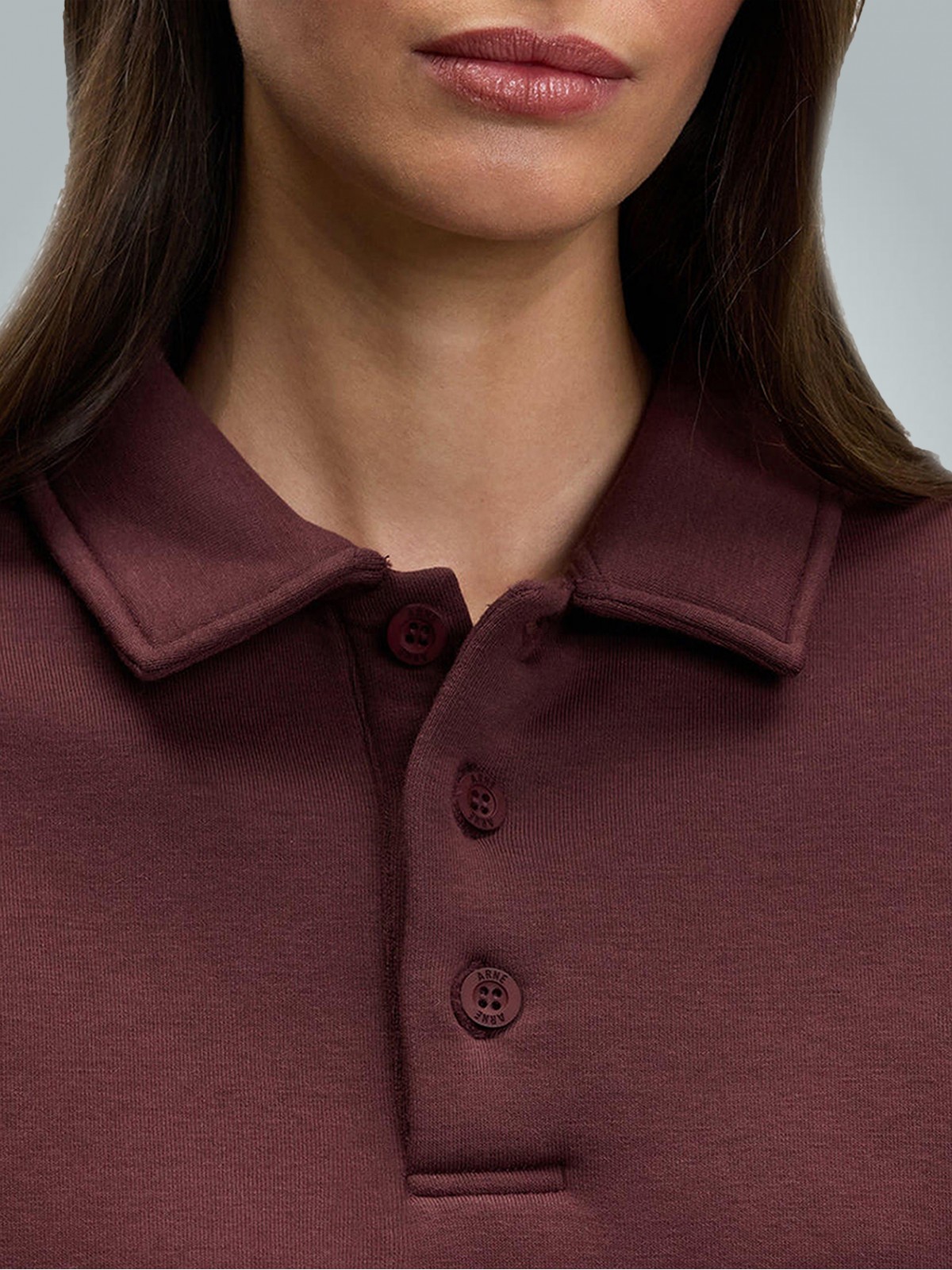 2 İplik Compact Penye Şardonlu Lacoste 280 gr Polo Yaka Sweatshirt